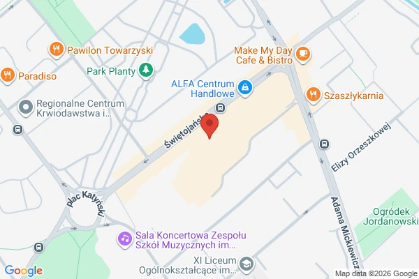 Restaurant location map